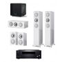 Домашний кинотеатр 5.1 KEF R5 Gloss White + AV-ресивер Onkyo TX-RZ50 B M2